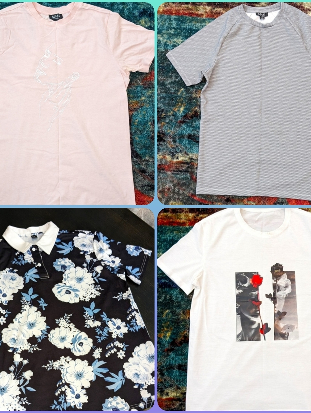 Four Men's Graphic Tee's Medium